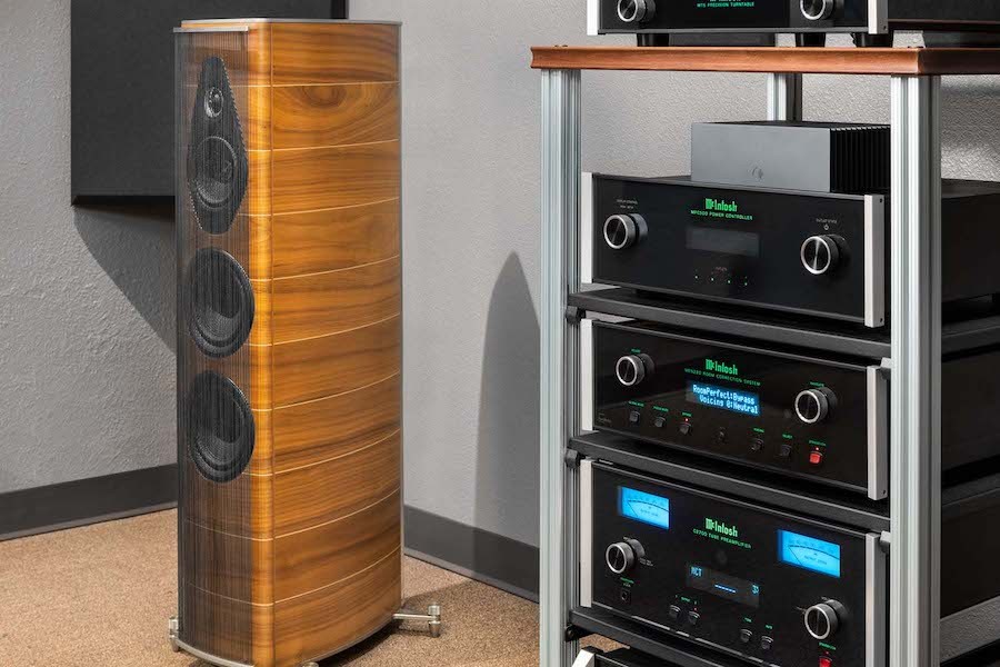 A McIntosh audio system at the AV Specialist showroom.