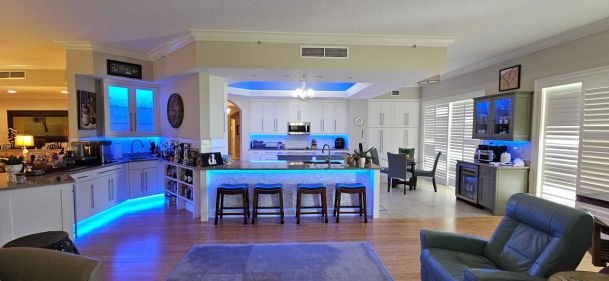 under glow kits in your kitchen with custom lighting