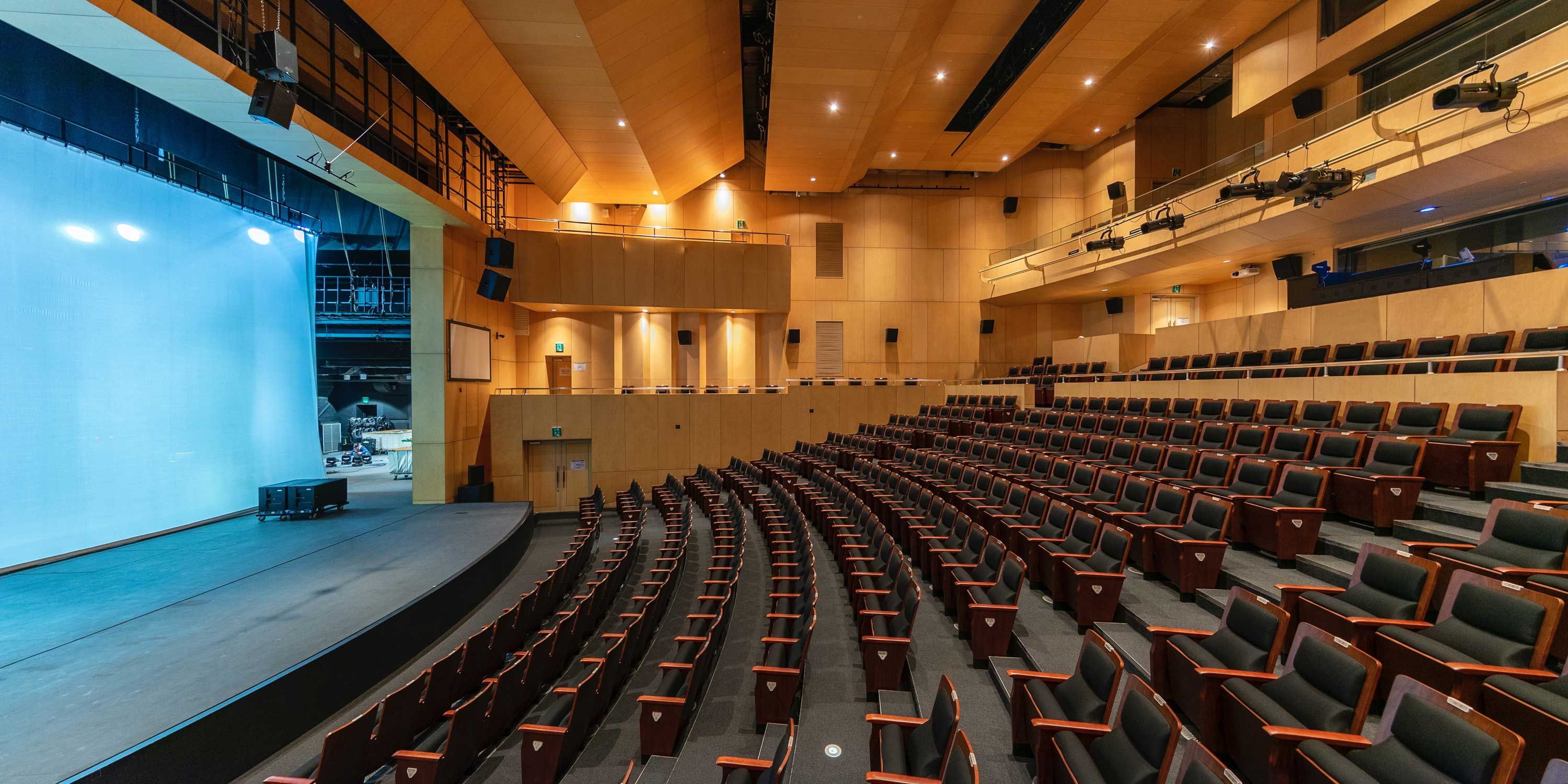 large auditorium with screen